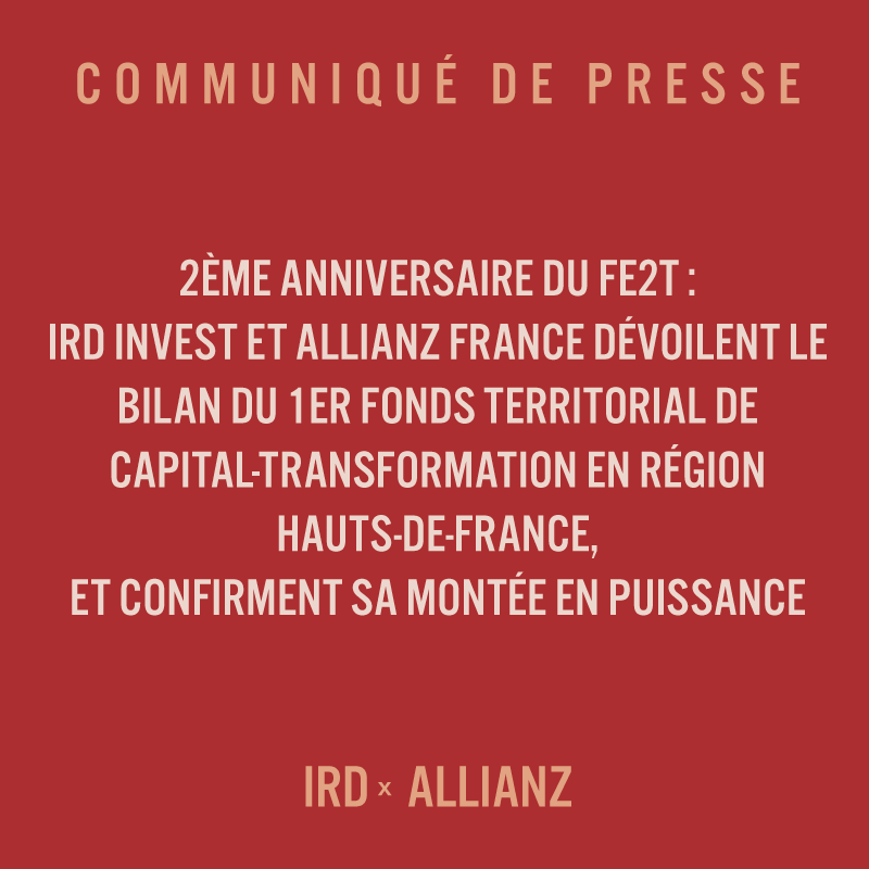 Communiqué de Presse IRD x ALLIANZ